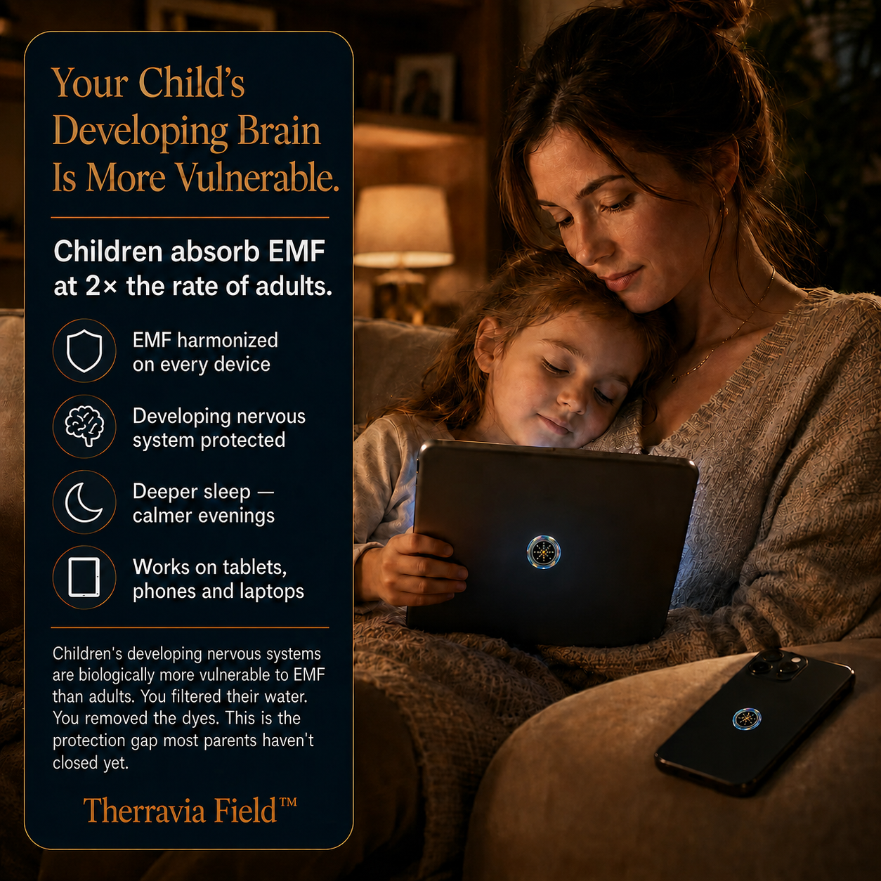 Therravia Field EMF Defense Chip